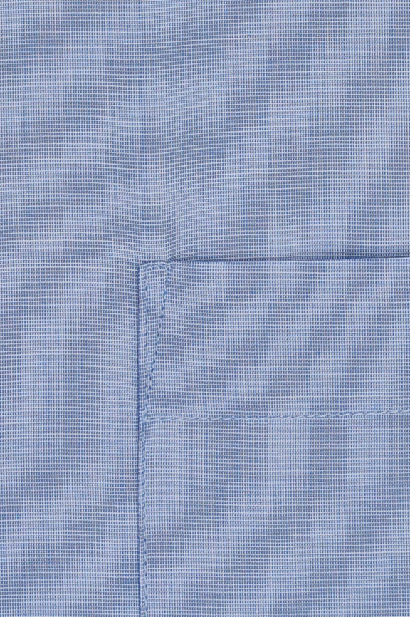 Blue Self Textured Formal Shirt - Image 4