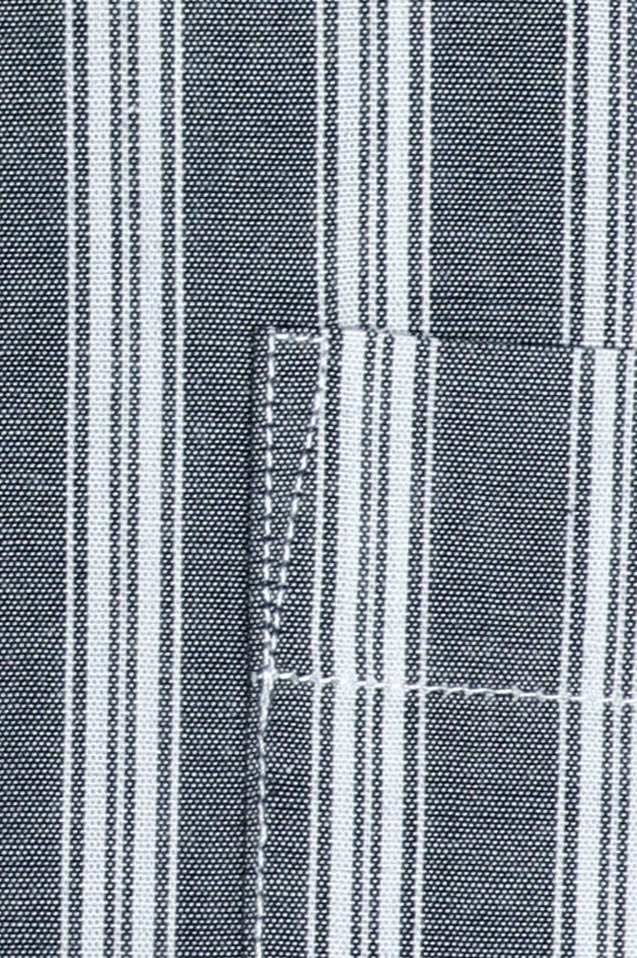 Dark Blue Fine Stripes Formal Shirt - Image 4