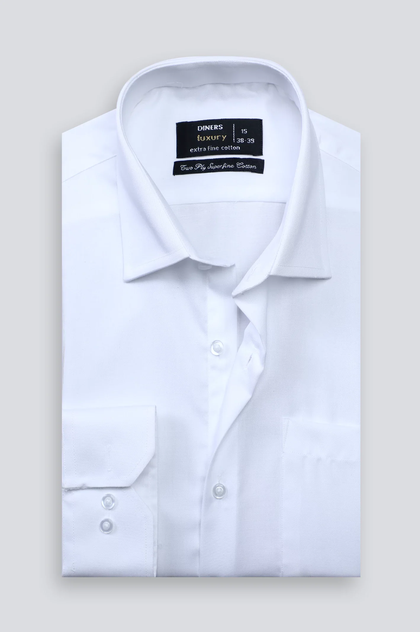 White Plain Formal Shirt - Image 4