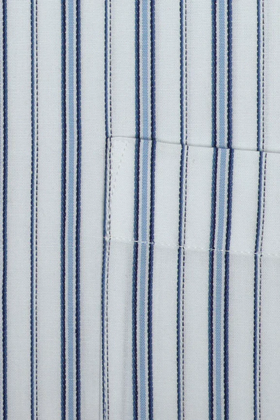 Blue Hairline Stripe Formal Shirt - Image 4
