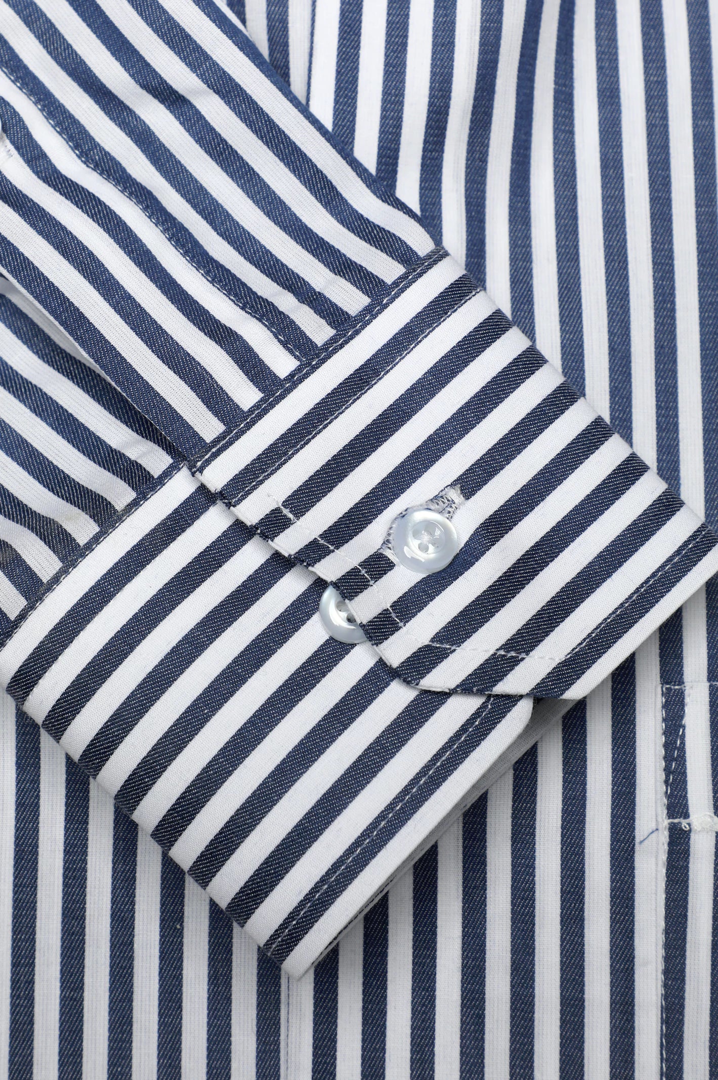 Blue Bengal Stripes Formal Shirt - Image 3