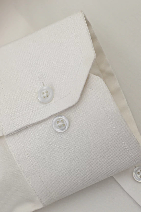 White Plain Formal Shirt - Image 3