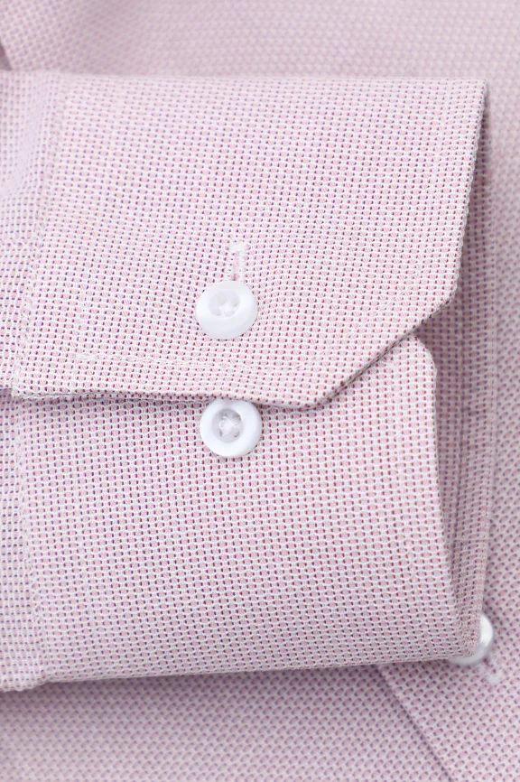Pink Self Pinpoint Formal Shirt - Image 3