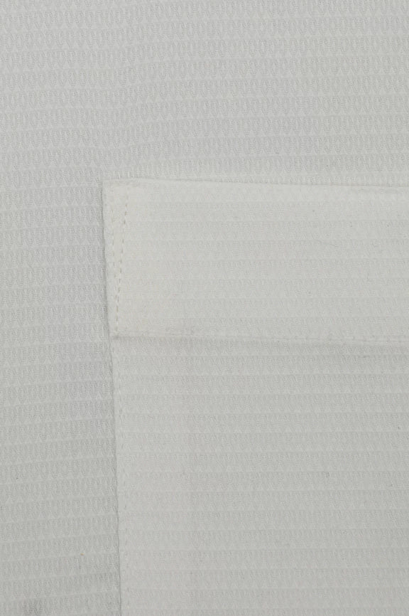 Off White Self Textured Formal Shirt - Image 4