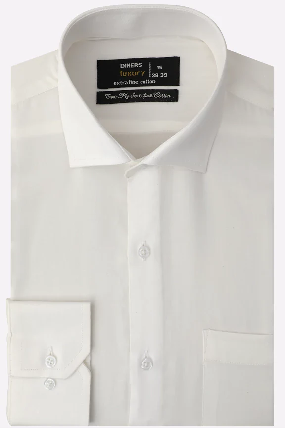 White Plain Formal Shirt