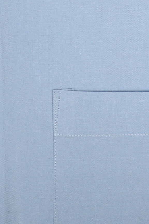 Sky Blue Self Textured Formal Shirt - Image 4