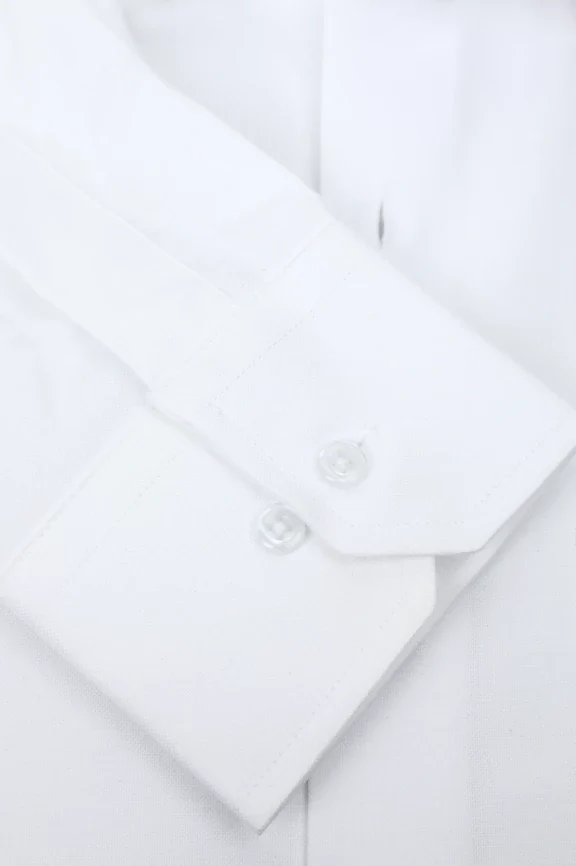 White Plain Formal Shirt - Image 3