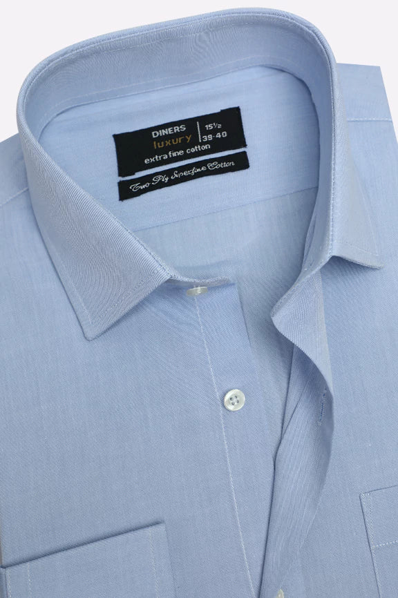 Sky Blue Dobby Formal Shirt - Image 2