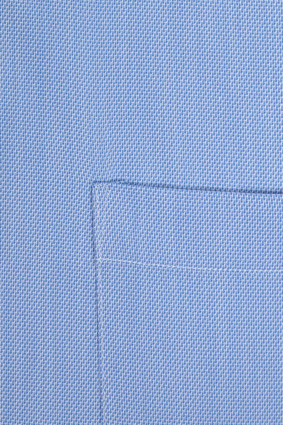 Sky Blue Self Textured Formal Shirt - Image 4