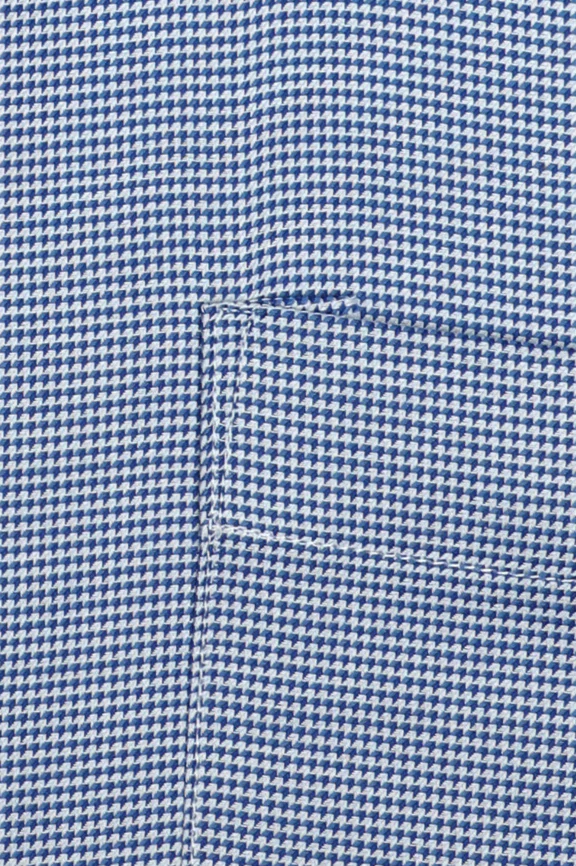 Blue Self Textured Formal Shirt - Image 4