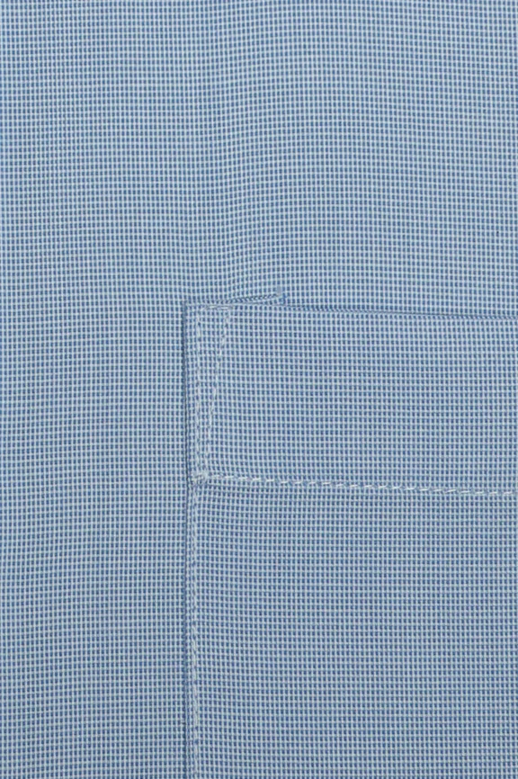 Blue Self Textured Formal Shirt - Image 4
