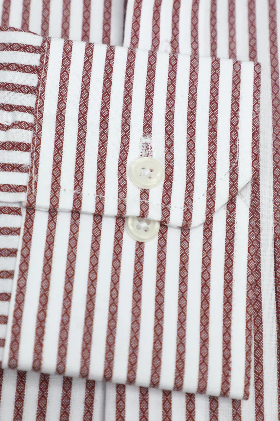 Red Bengal Stripes Formal Shirt - Image 3