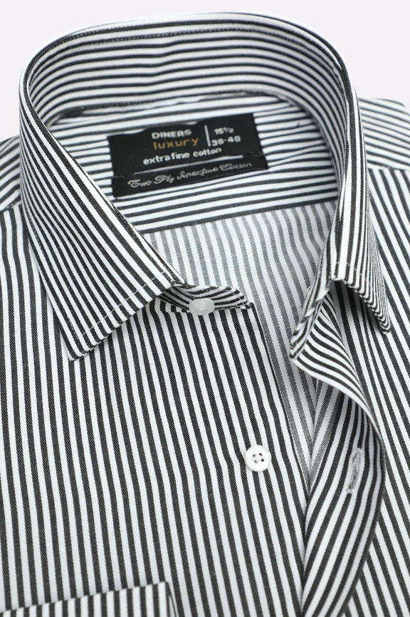 Black Bengal Stripes Formal Shirt - Image 2