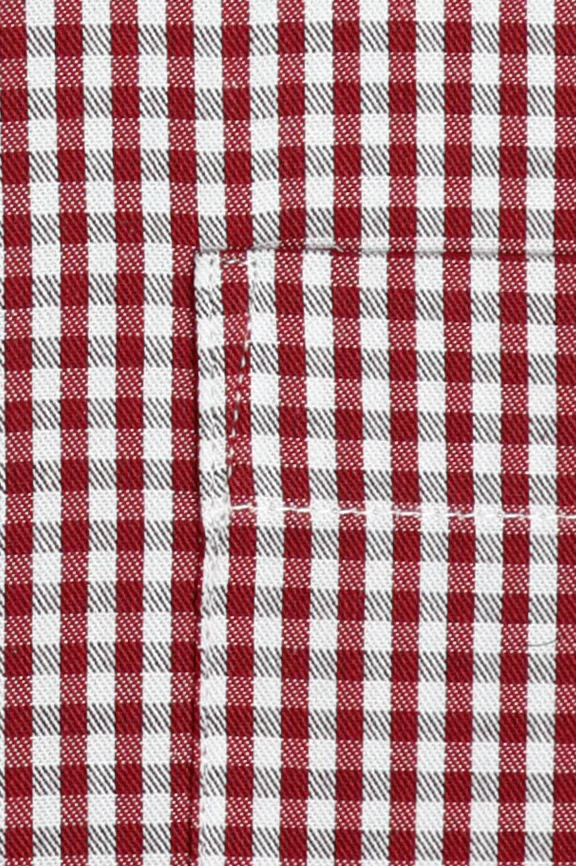 Red Gingham Check Formal Shirt - Image 4