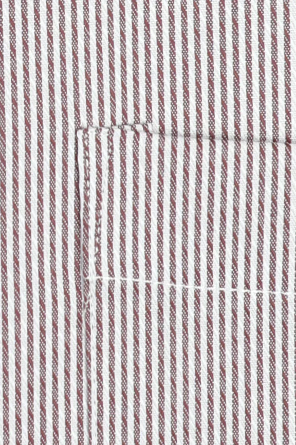 Brown Candy Stripes Formal Shirt - Image 4