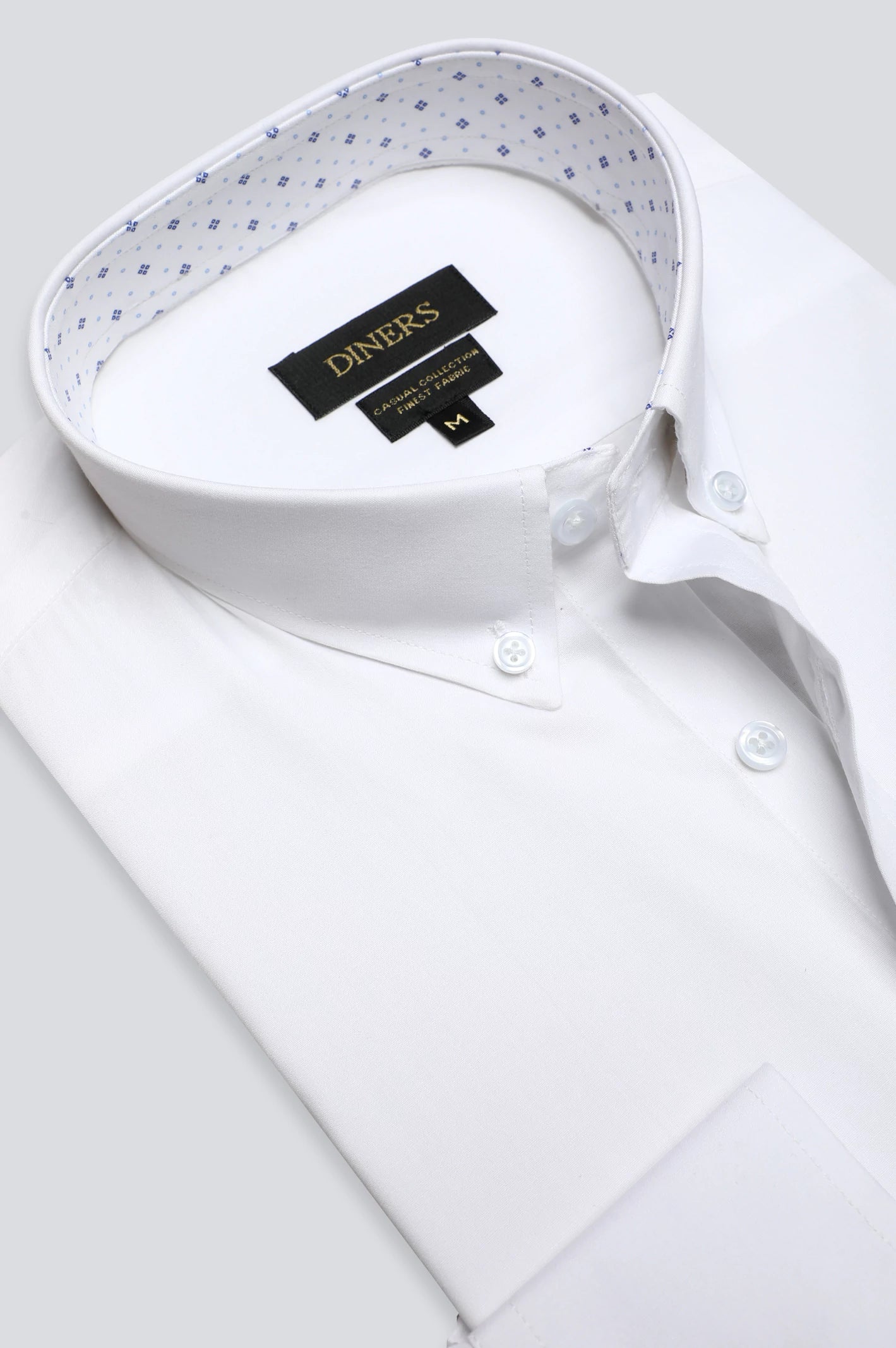 White Plain Casual Shirt - Image 2