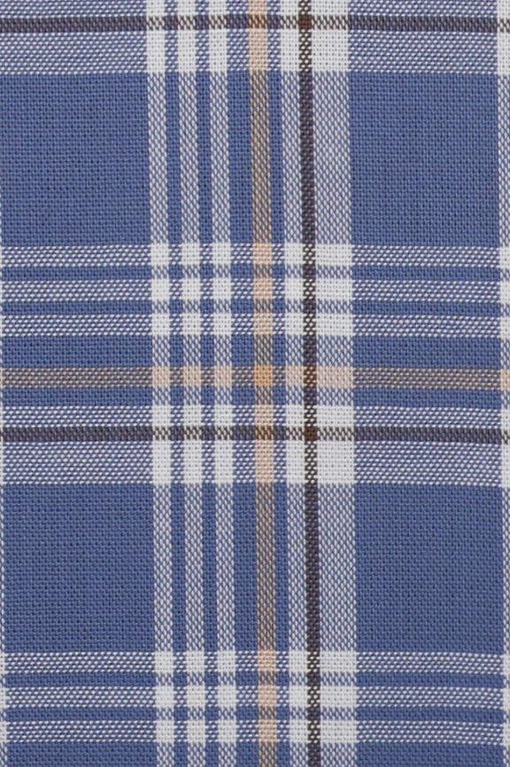 Blue Glen Plaid Check Casual Shirt - Image 4