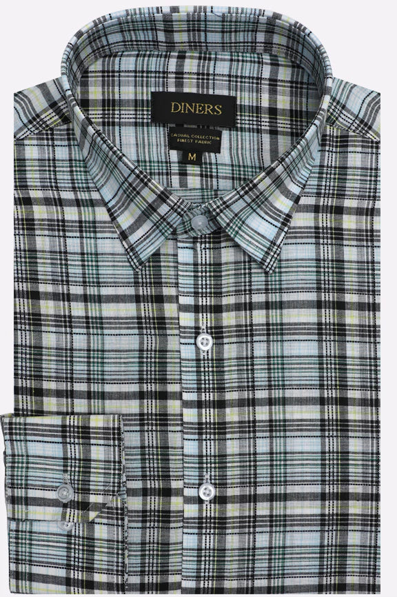 Multicolor Tartan Check Casual Shirt