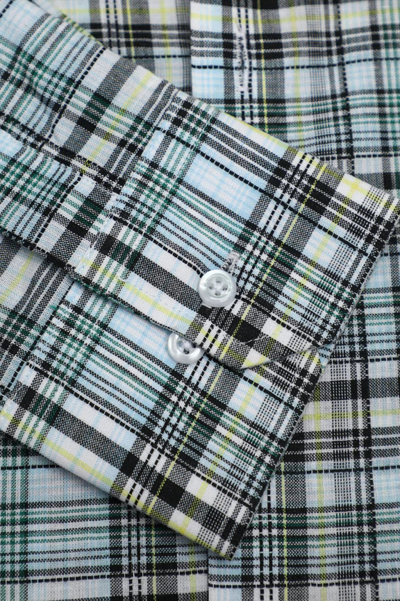 Multicolor Tartan Check Casual Shirt - Image 3