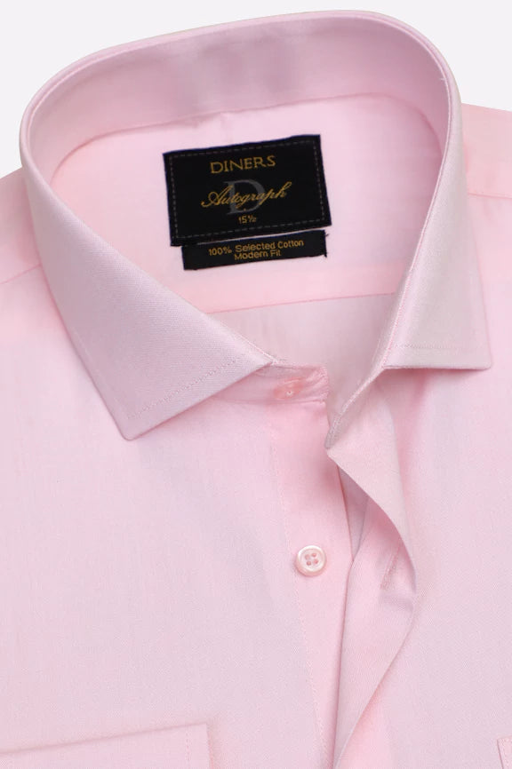 Pink Self Formal Autograph Shirt - Image 2