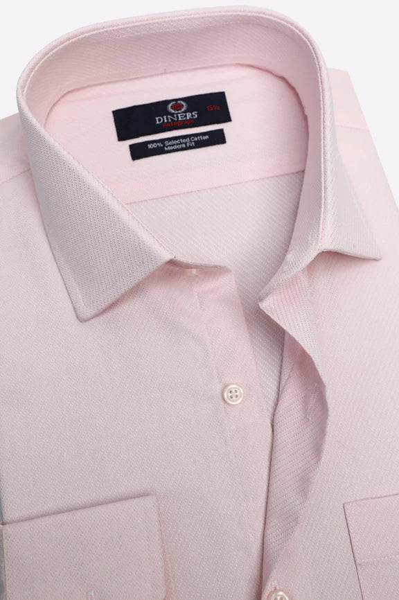 Pink Dobby Formal Autograph Shirt - Image 2