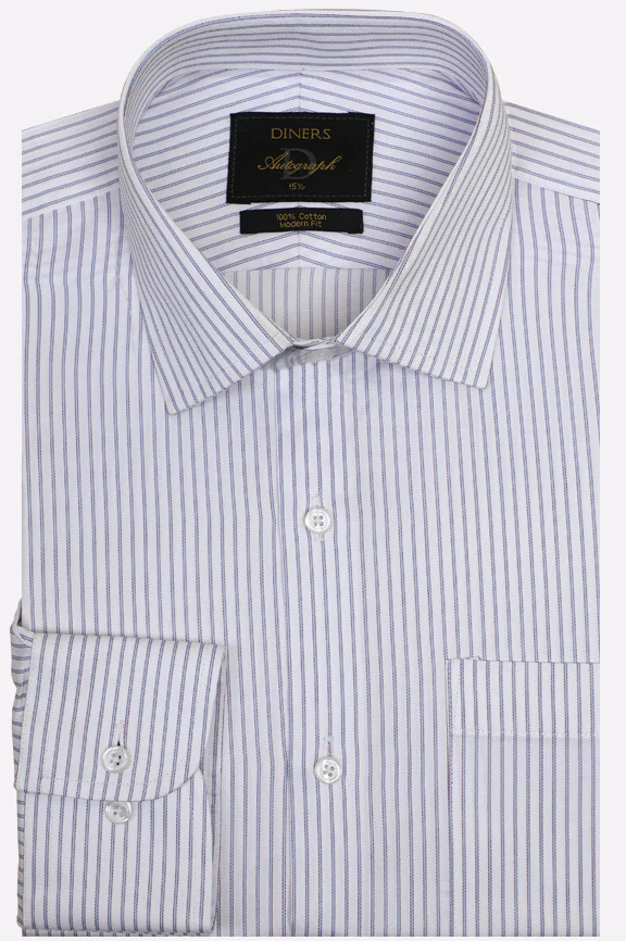 Multicolor Stripes Formal Autograph Shirt