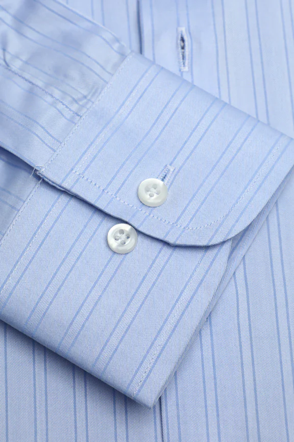 Blue Stripes Formal Autograph Shirt - Image 3