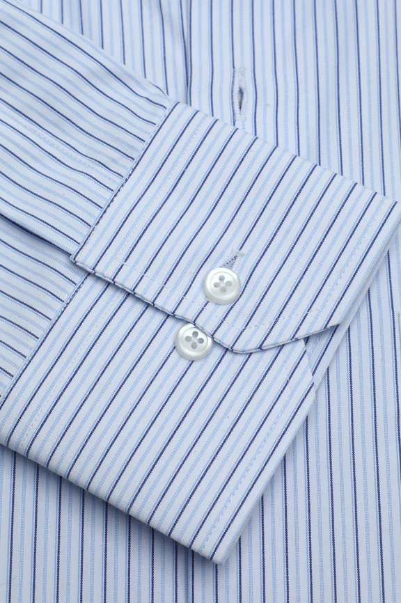 Blue Stripes Formal Autograph Shirt - Image 3