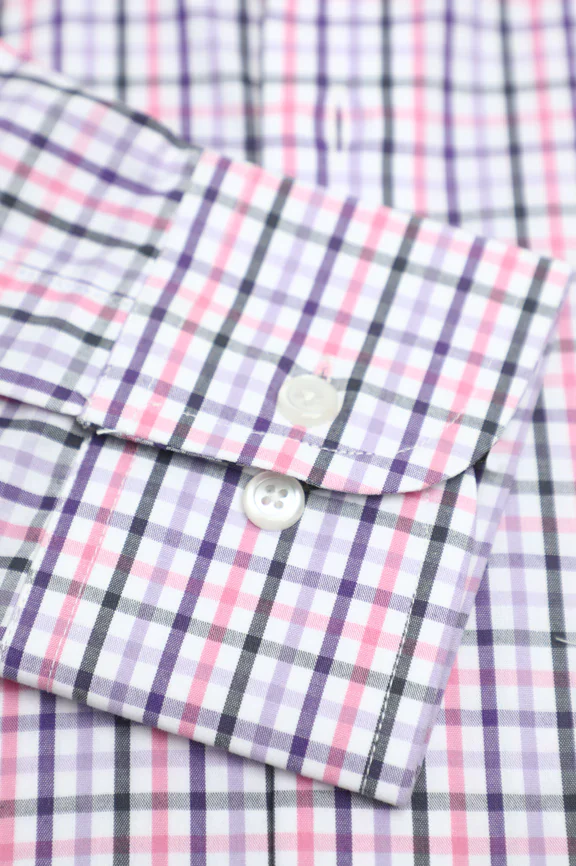 Multicolor Tattersall Check Formal Autograph Shirt - Image 3