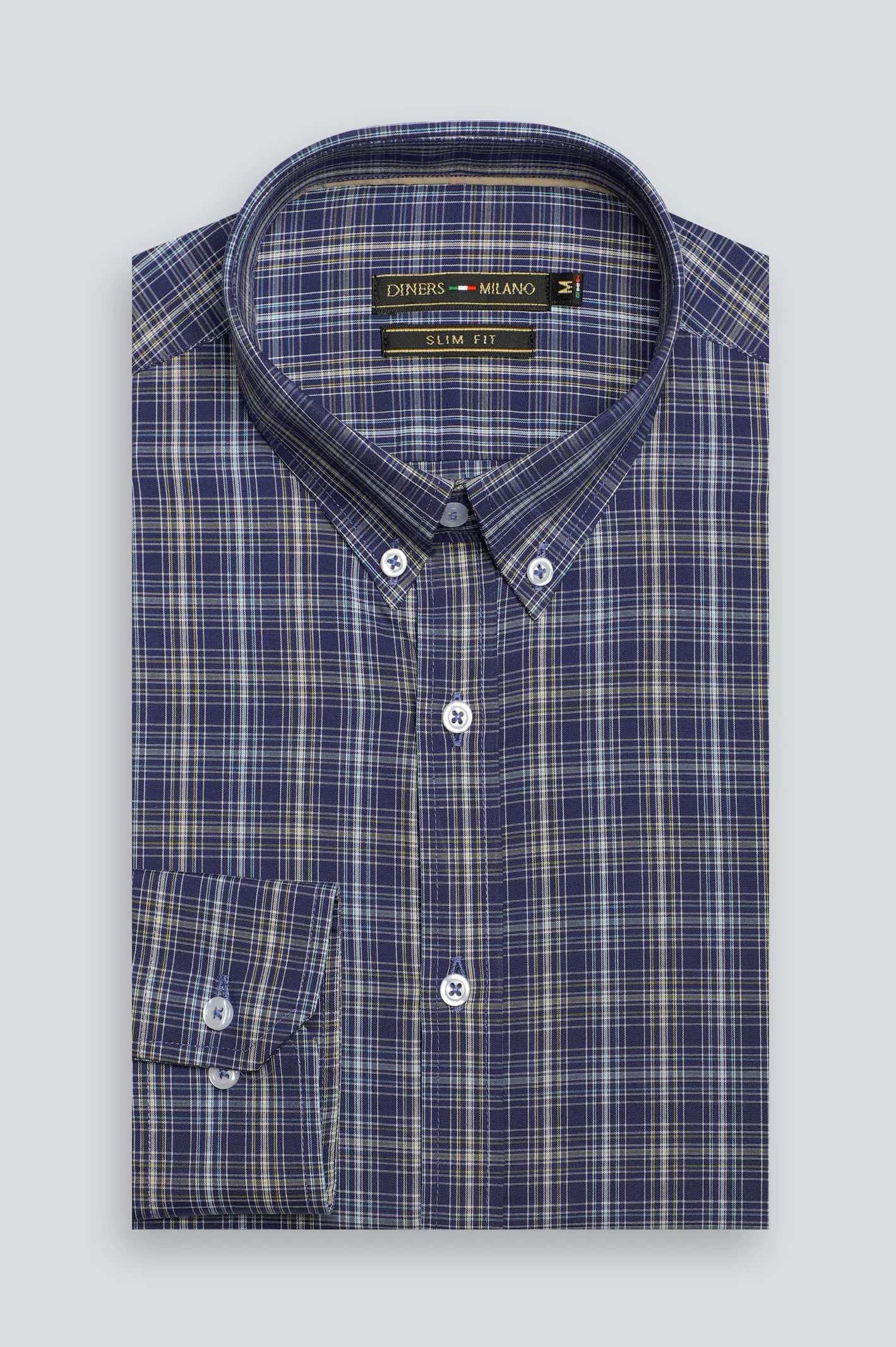 Blue Glen Plaid Check Casual Shirt