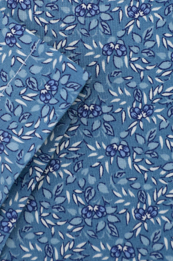 Blue Printed Casual Shirt (Half Sleeves) - Image 3