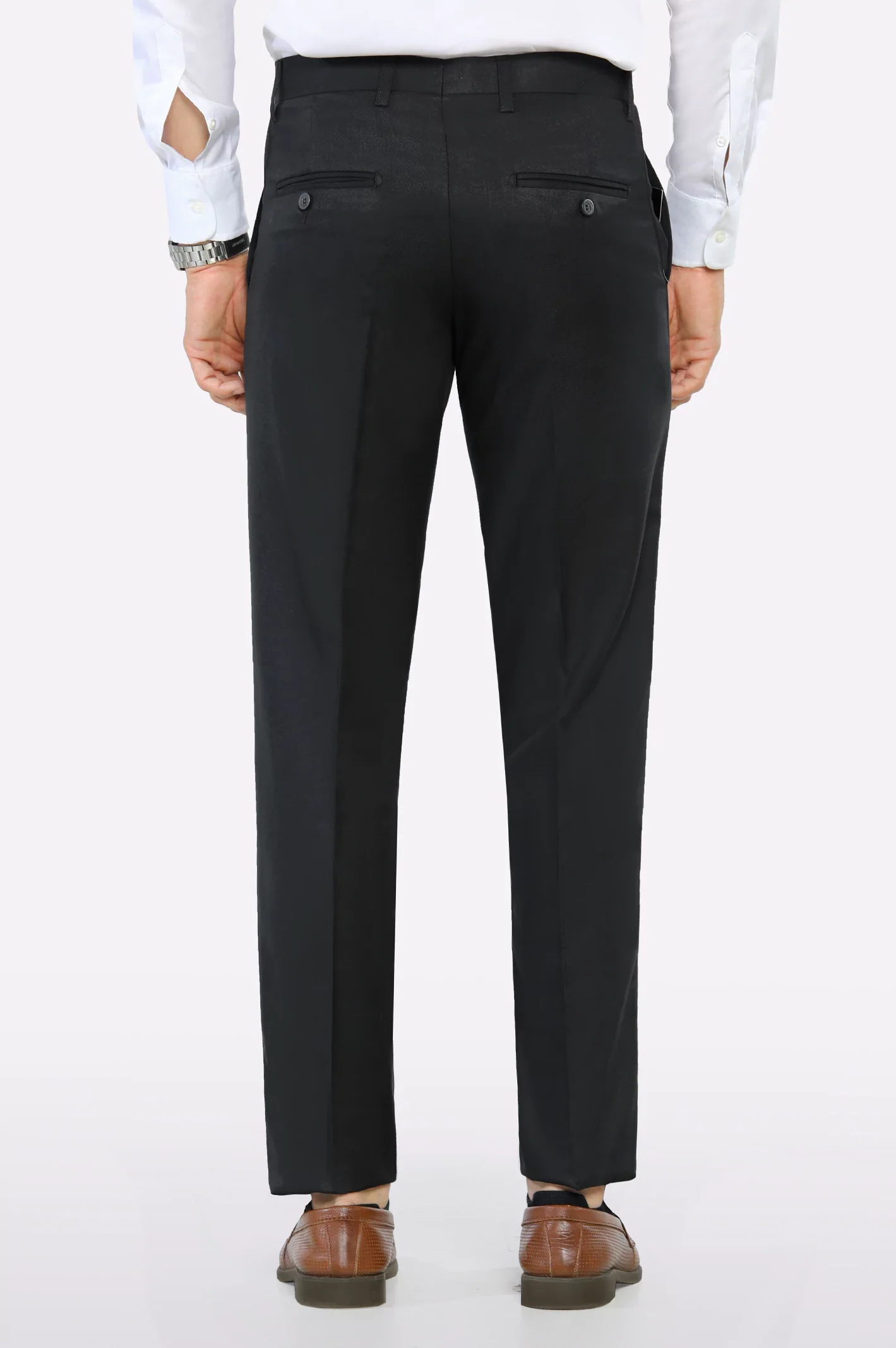 Black Smart Fit Formal Trouser - Image 3