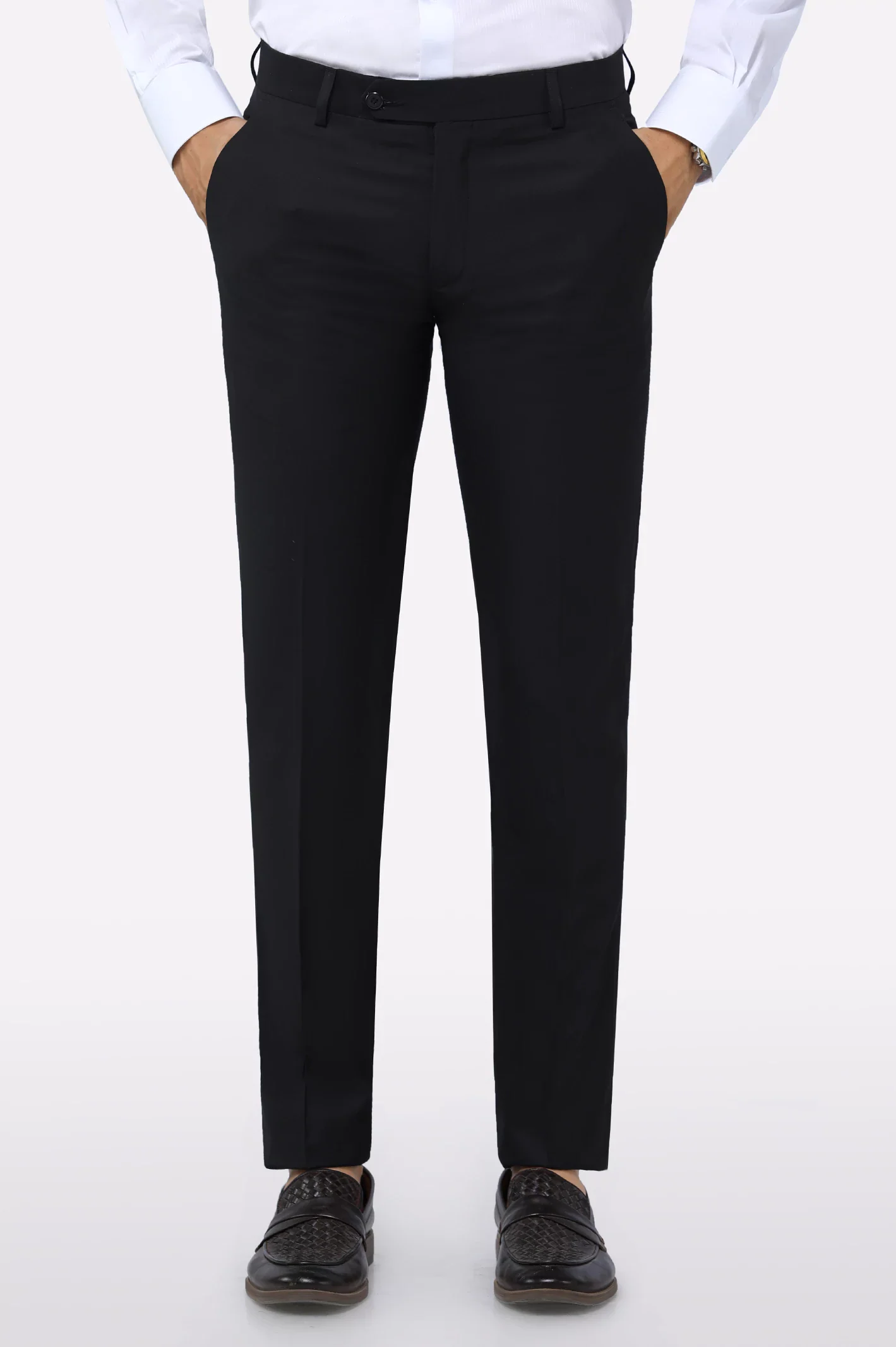 Black Slim Fit Formal Trouser