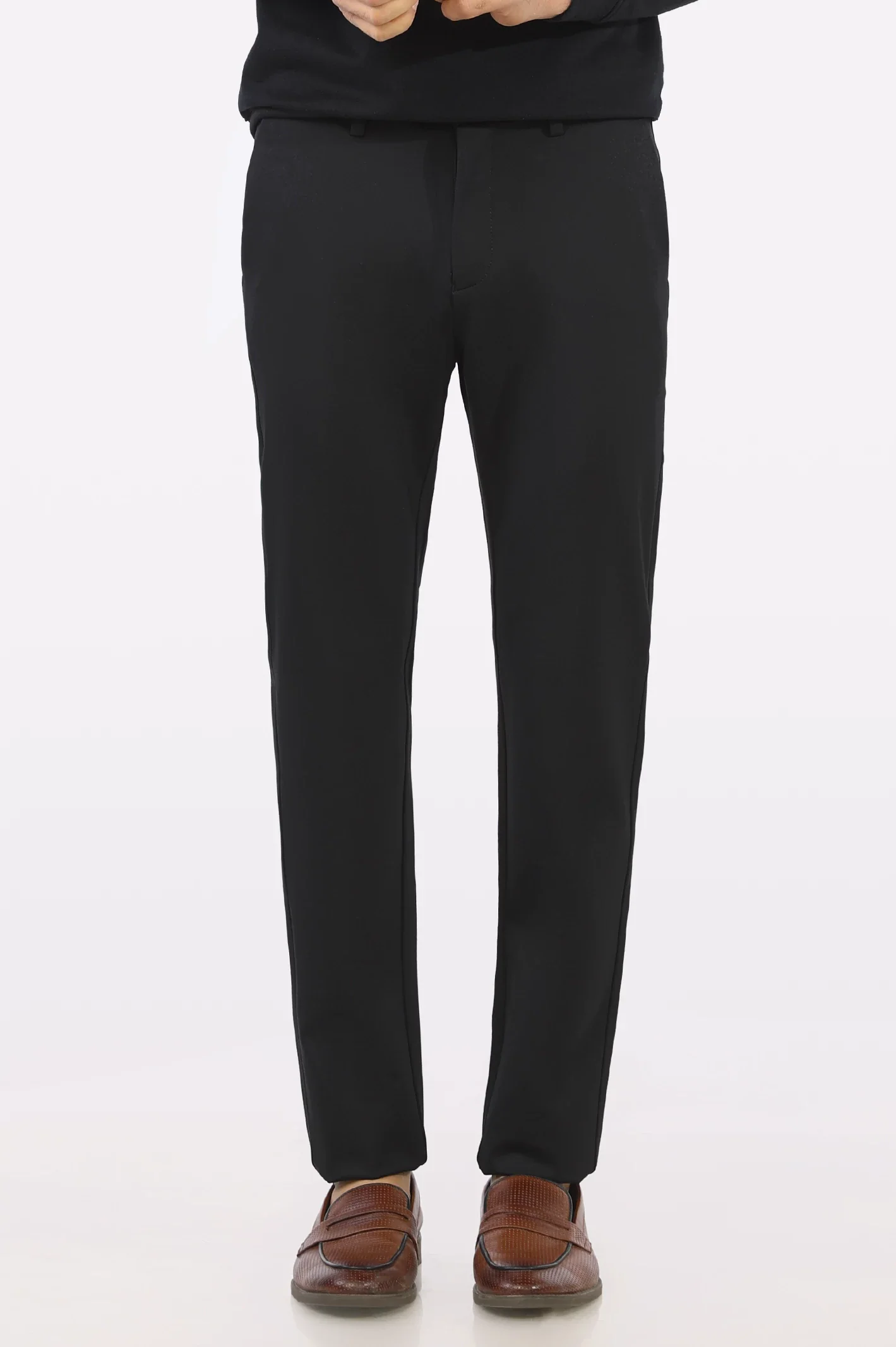 Black Smart Fit Cotton Chino - Image 3