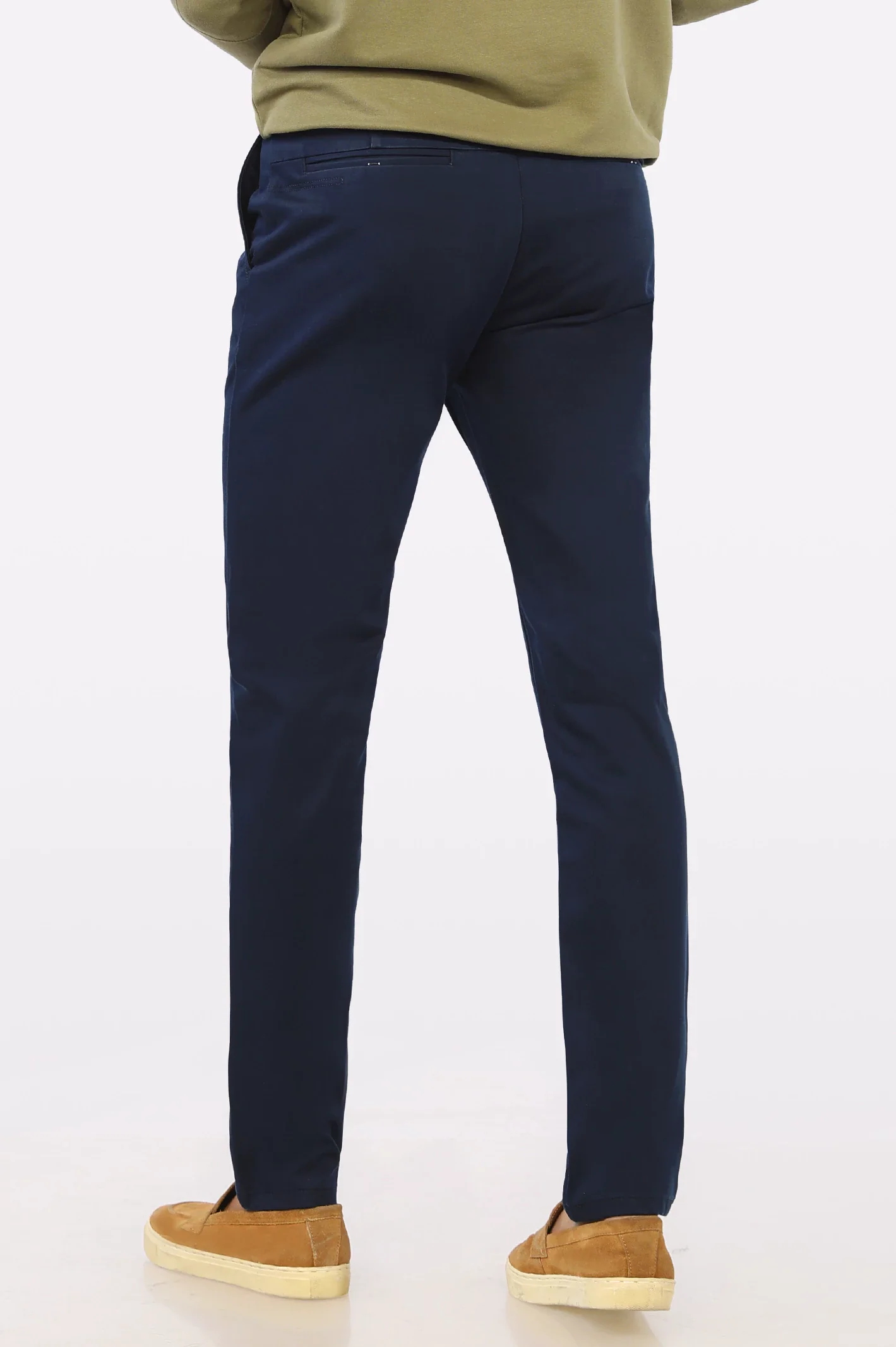 Dark Blue Smart Fit Cotton Chino - Image 4