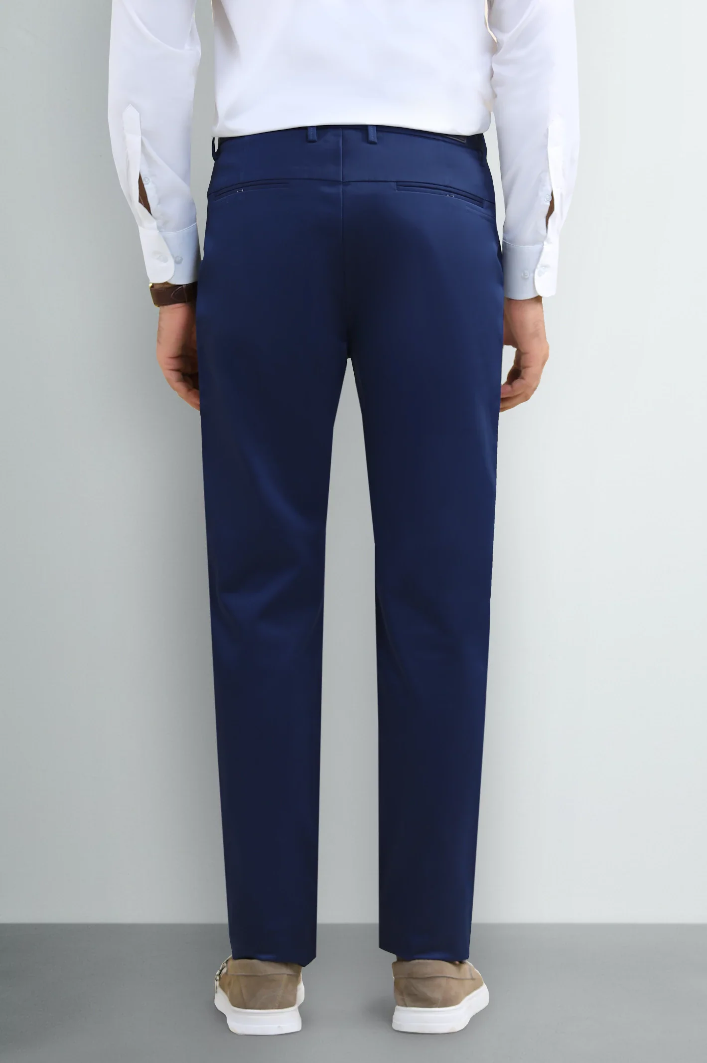 Navy Blue Smart Fit Cotton Chino - Image 3