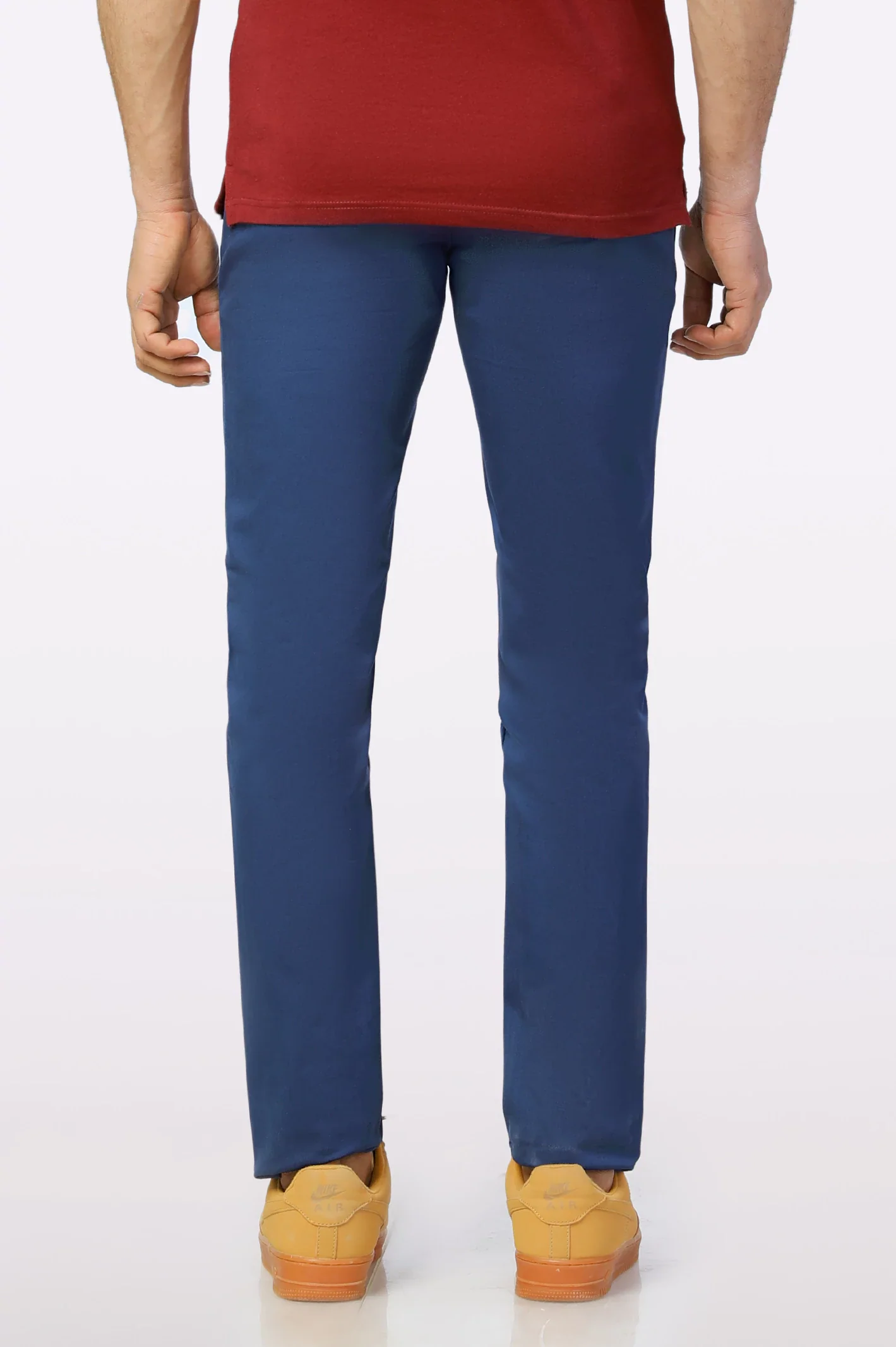 Royal Blue Smart Fit Cotton Chino - Image 3