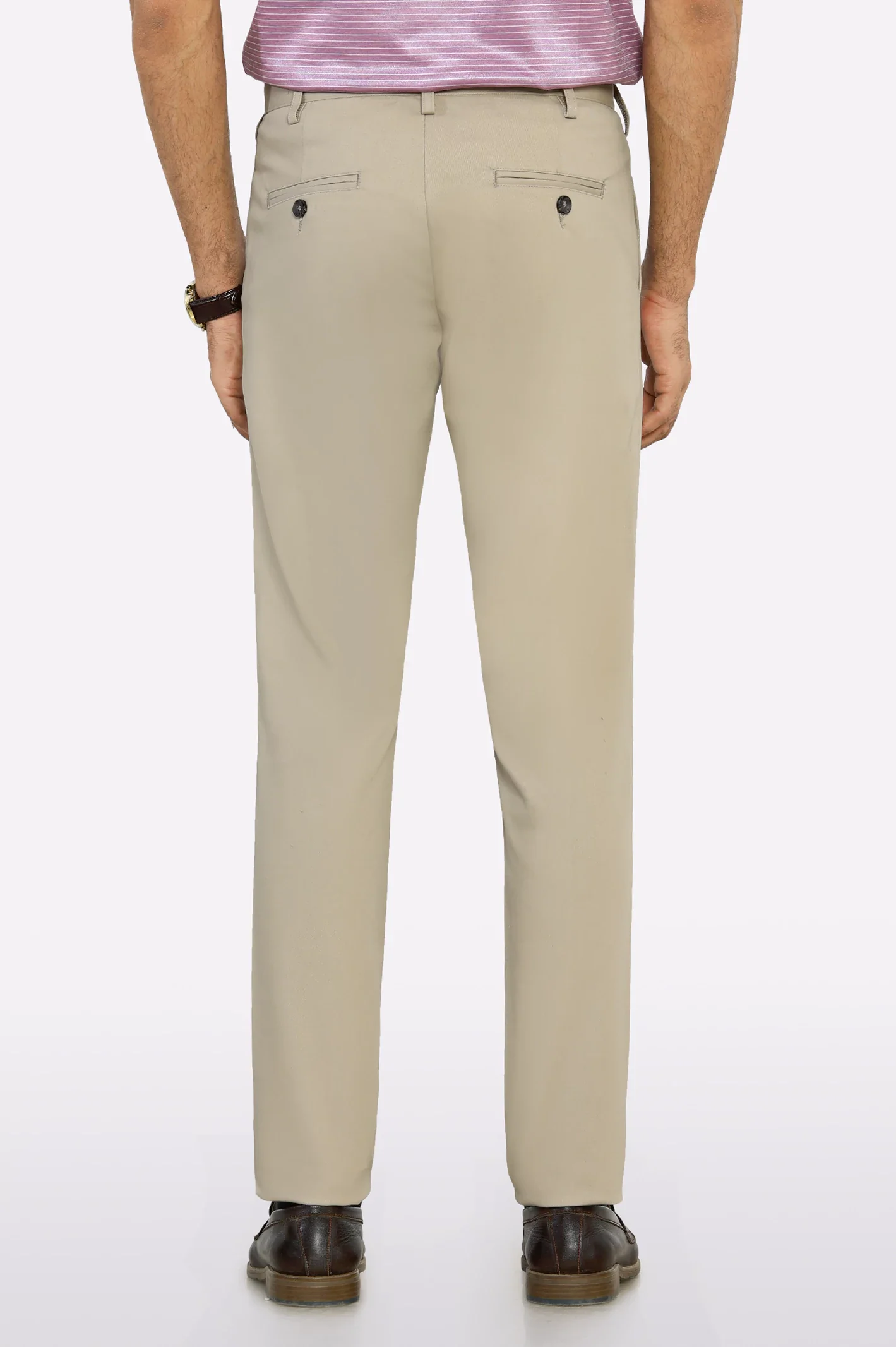 Beige Smart Fit Cotton Chino - Image 3
