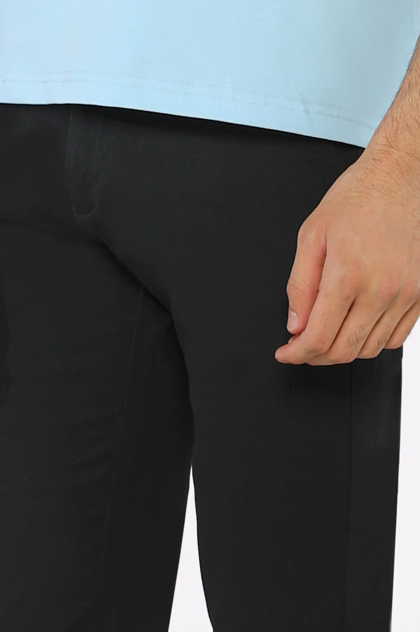 Black Smart Fit Cotton Chino - Image 2