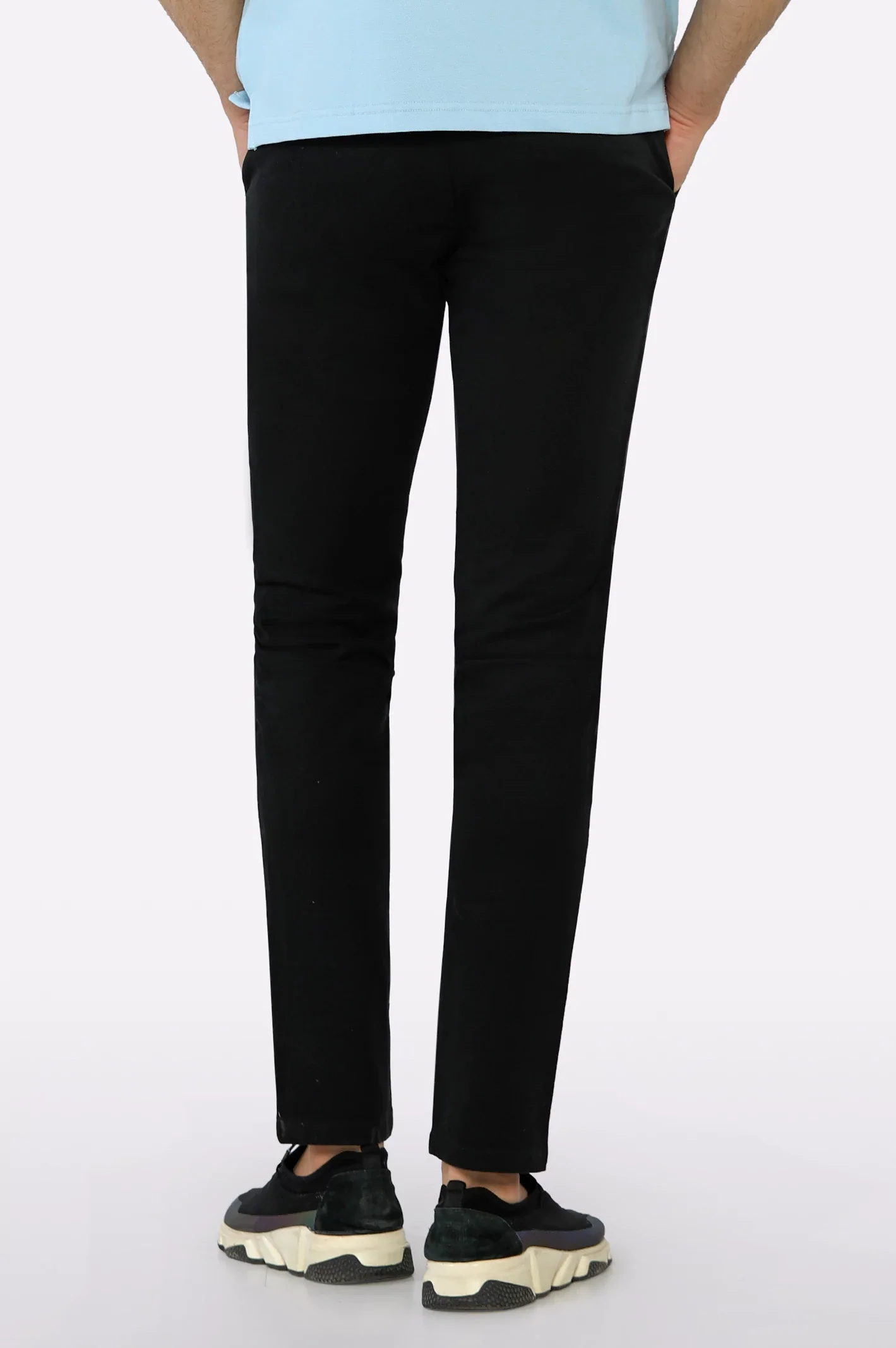 Black Smart Fit Cotton Chino - Image 3