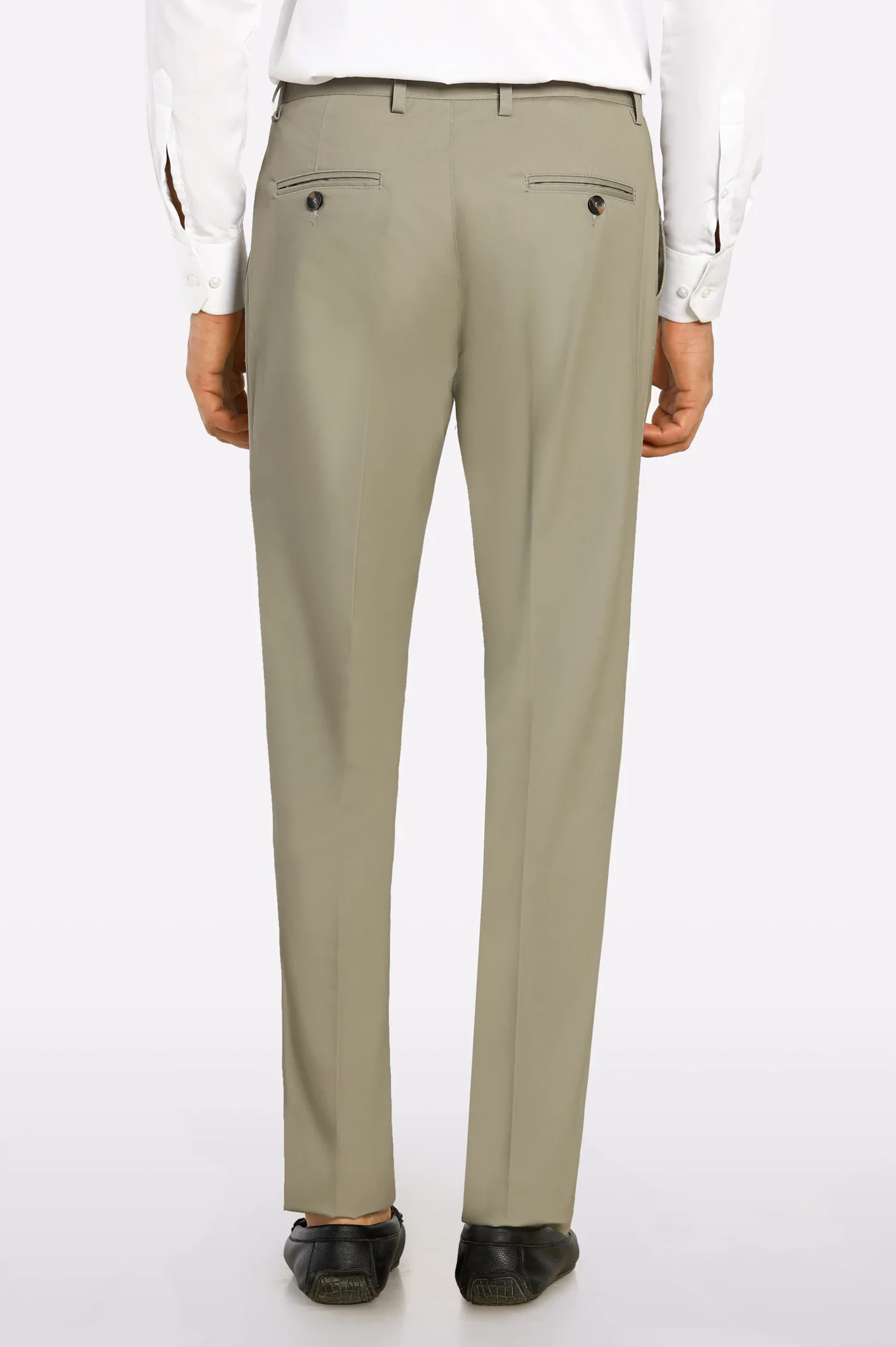 Sand Smart Fit Cotton Trouser - Image 3