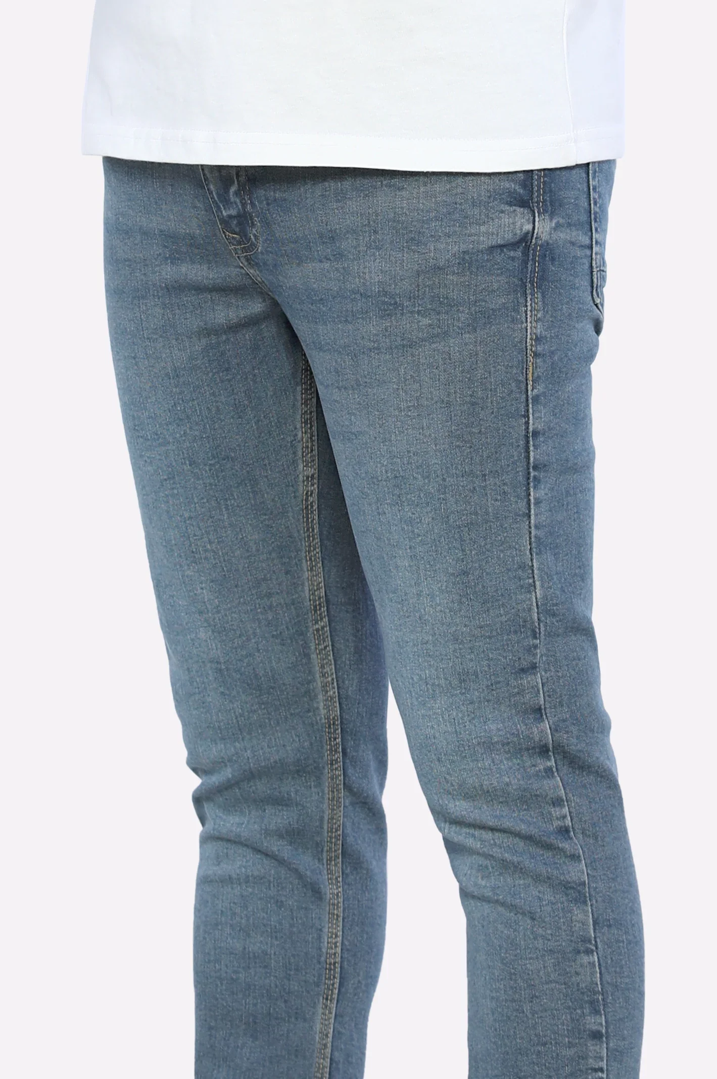 Light Blue Slim Fit Jeans - Image 2