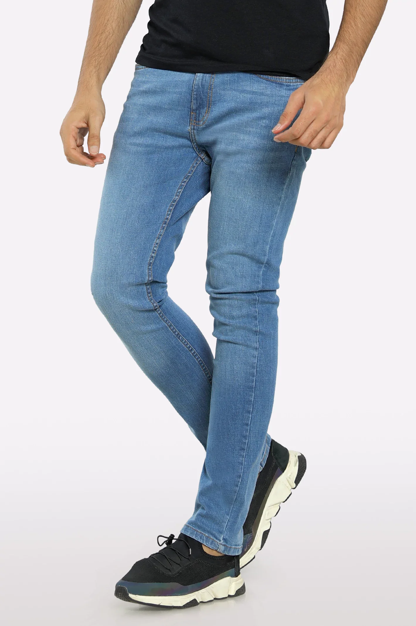 Light Blue Slim Fit Jeans - Image 2