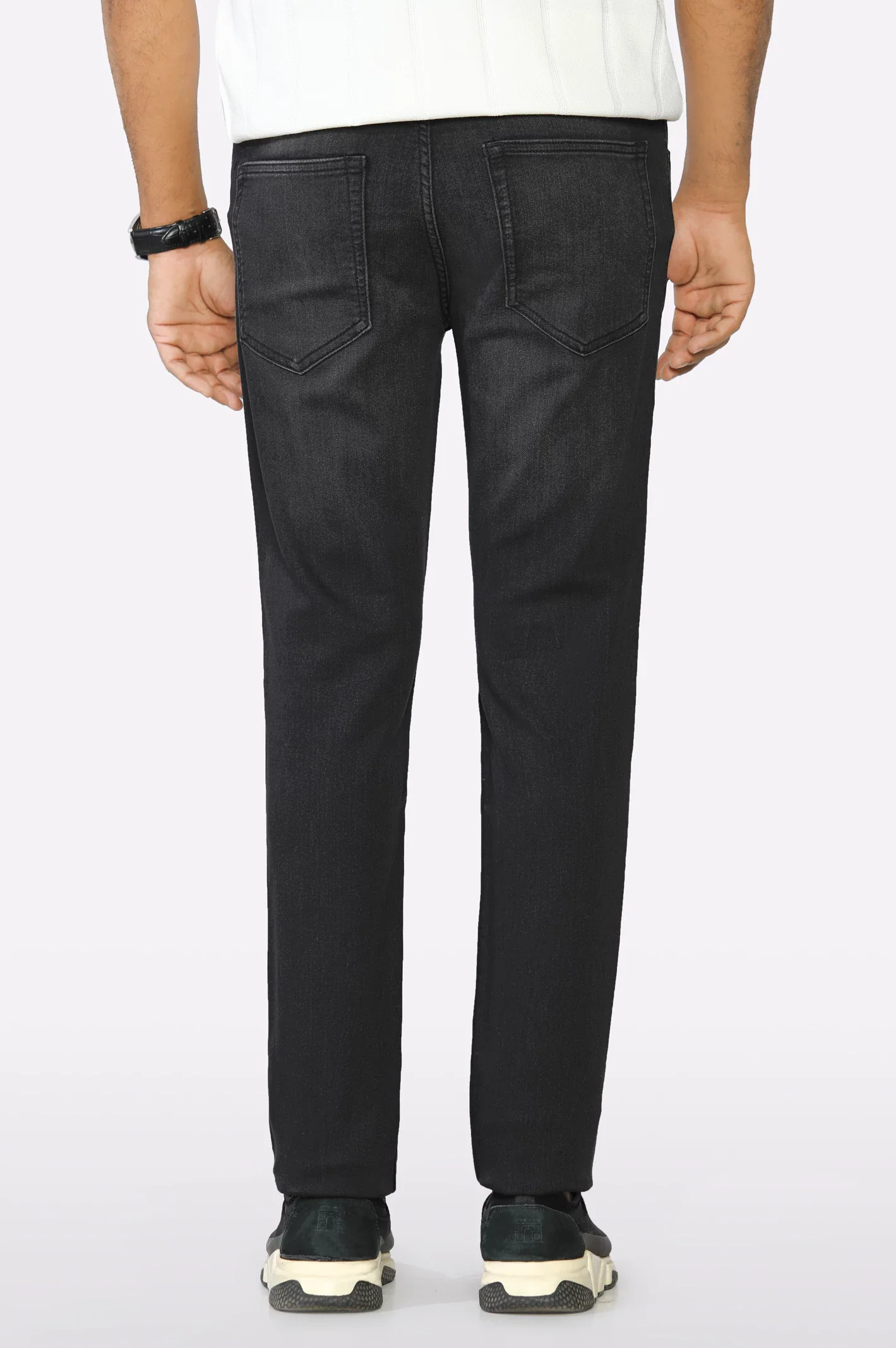 Grey Modern Slim Fit Jeans - Image 3