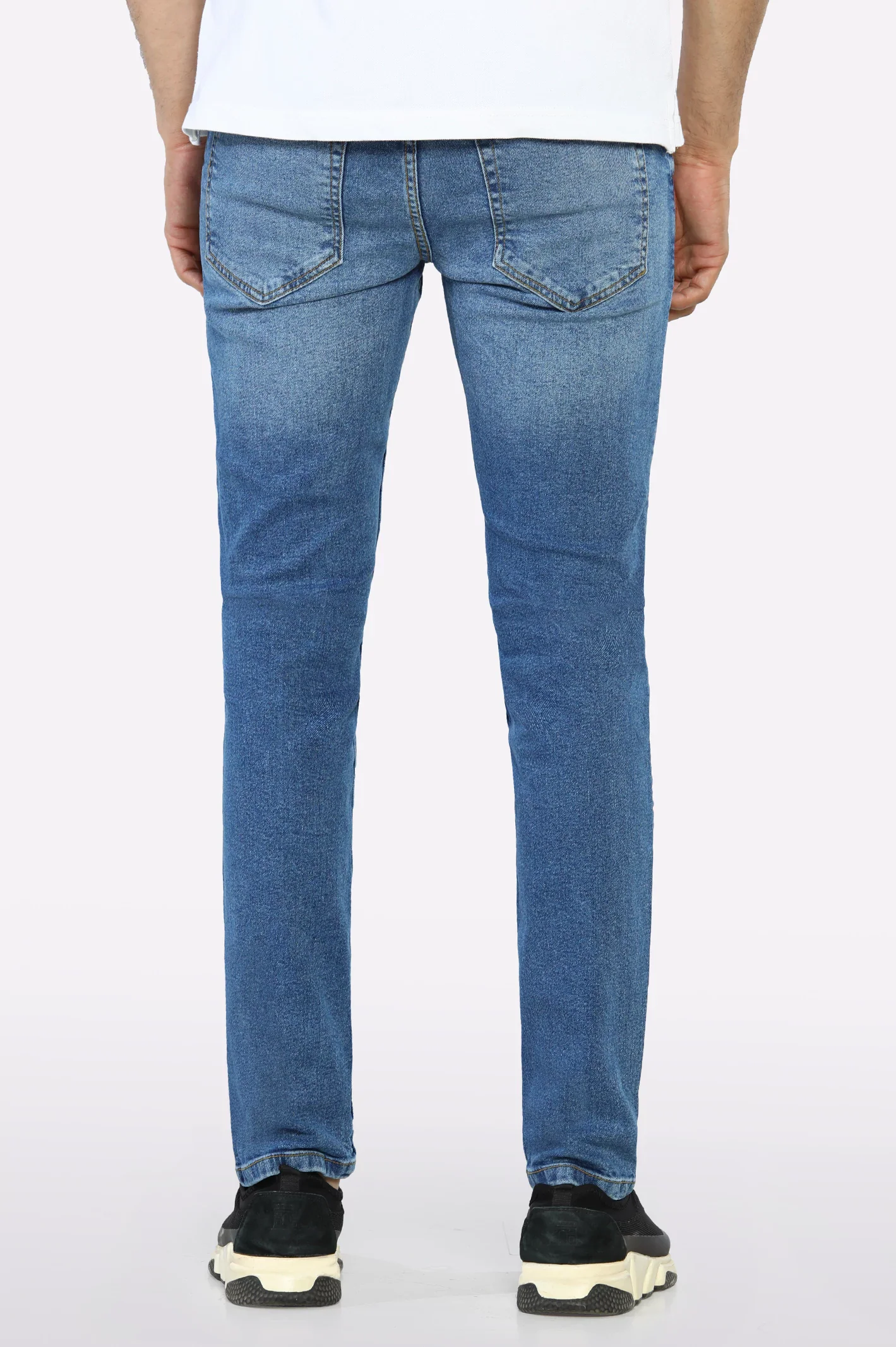 Medium Blue Tailored Fit Jeans - Image 3