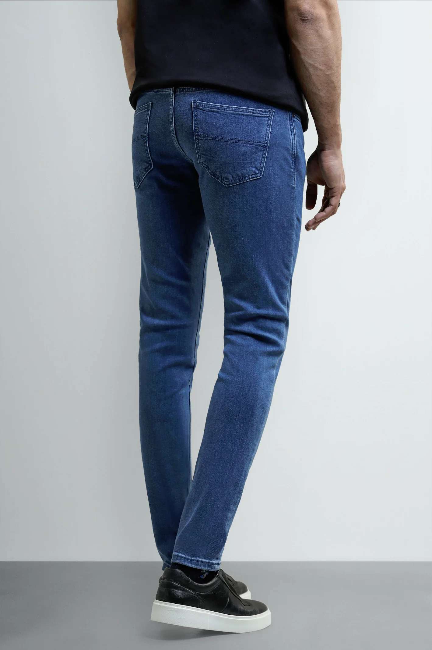 Medium Blue Slim Fit Jeans - Image 3