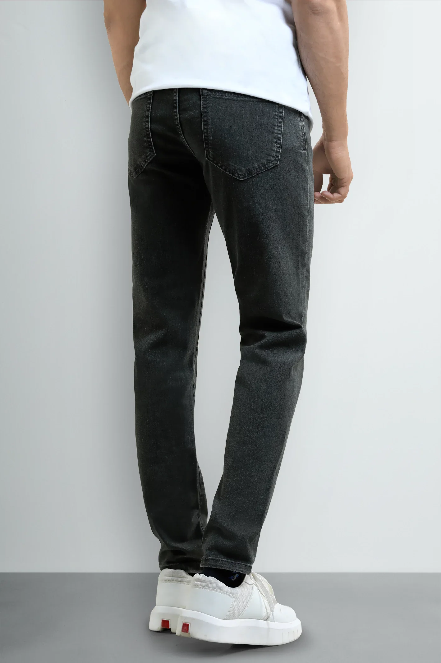 Olive Slim Fit Jeans - Image 3