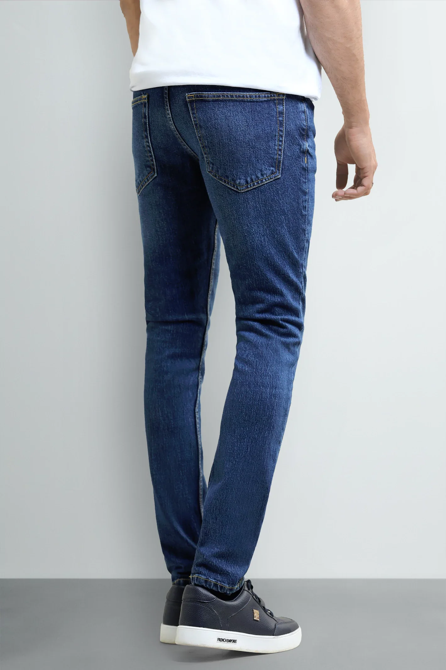 Medium Blue Slim Fit Jeans - Image 3