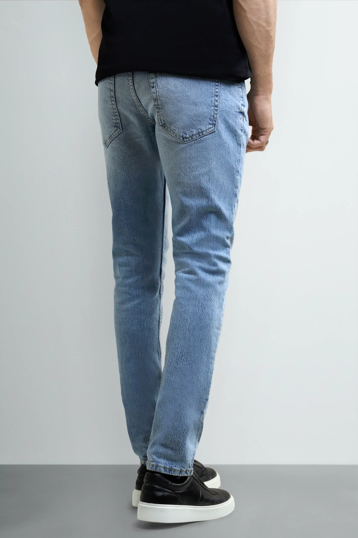 Light Blue Slim Fit Jeans - Image 3