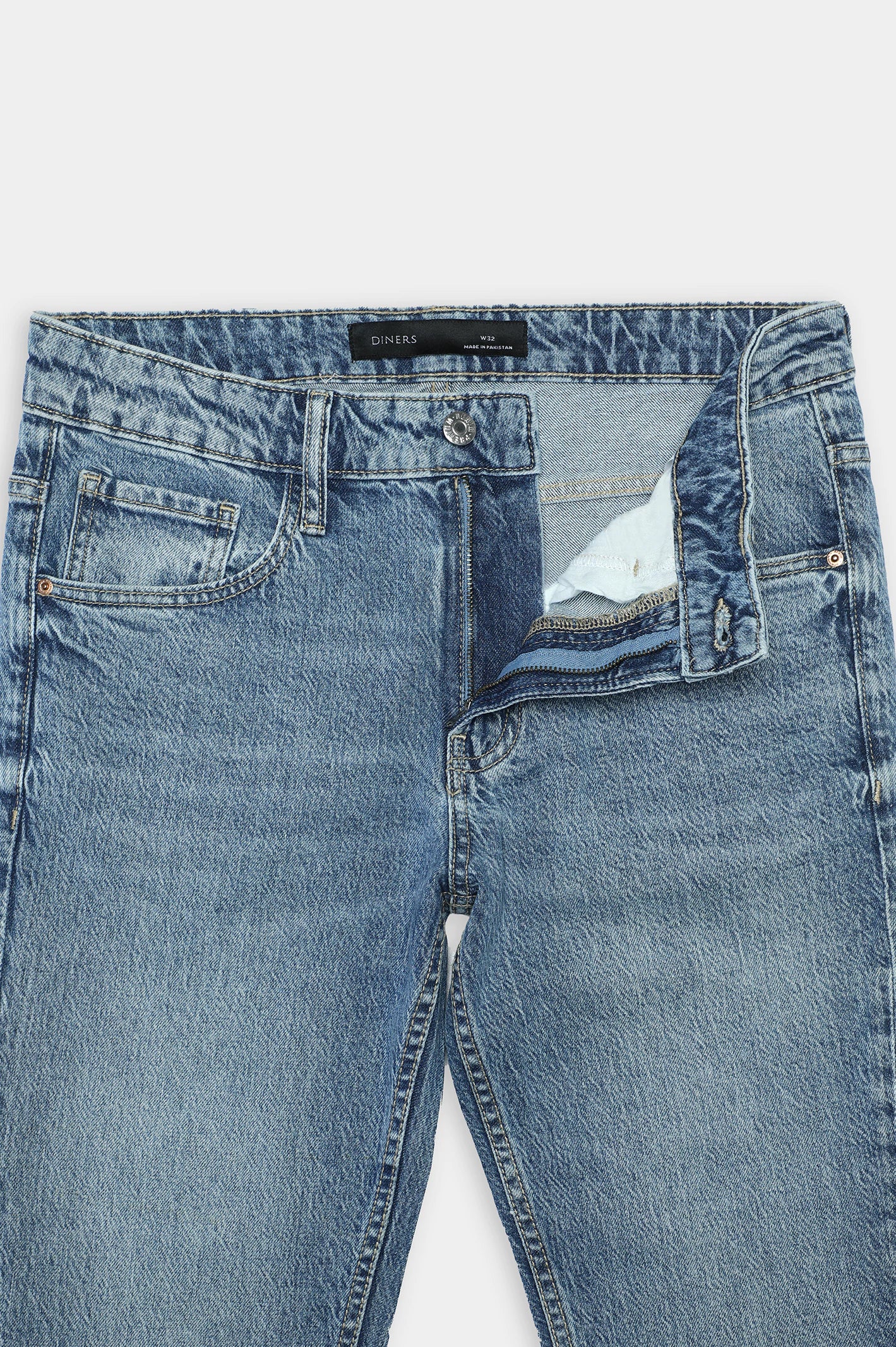 Medium Blue Slim Fit Jeans - Image 5